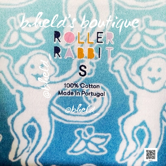 Roller Rabbit Ombre Monkey Polo Pajamas in Multi Cotton Candy Skies Size S NWT - Picture 9 of 17